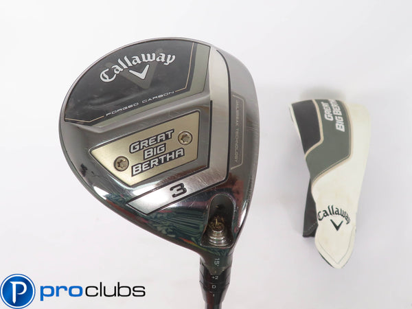 Callaway 2023 GREAT BIG BERTHA 15* 3 Wood - Helium 6F3 Regular Flex -