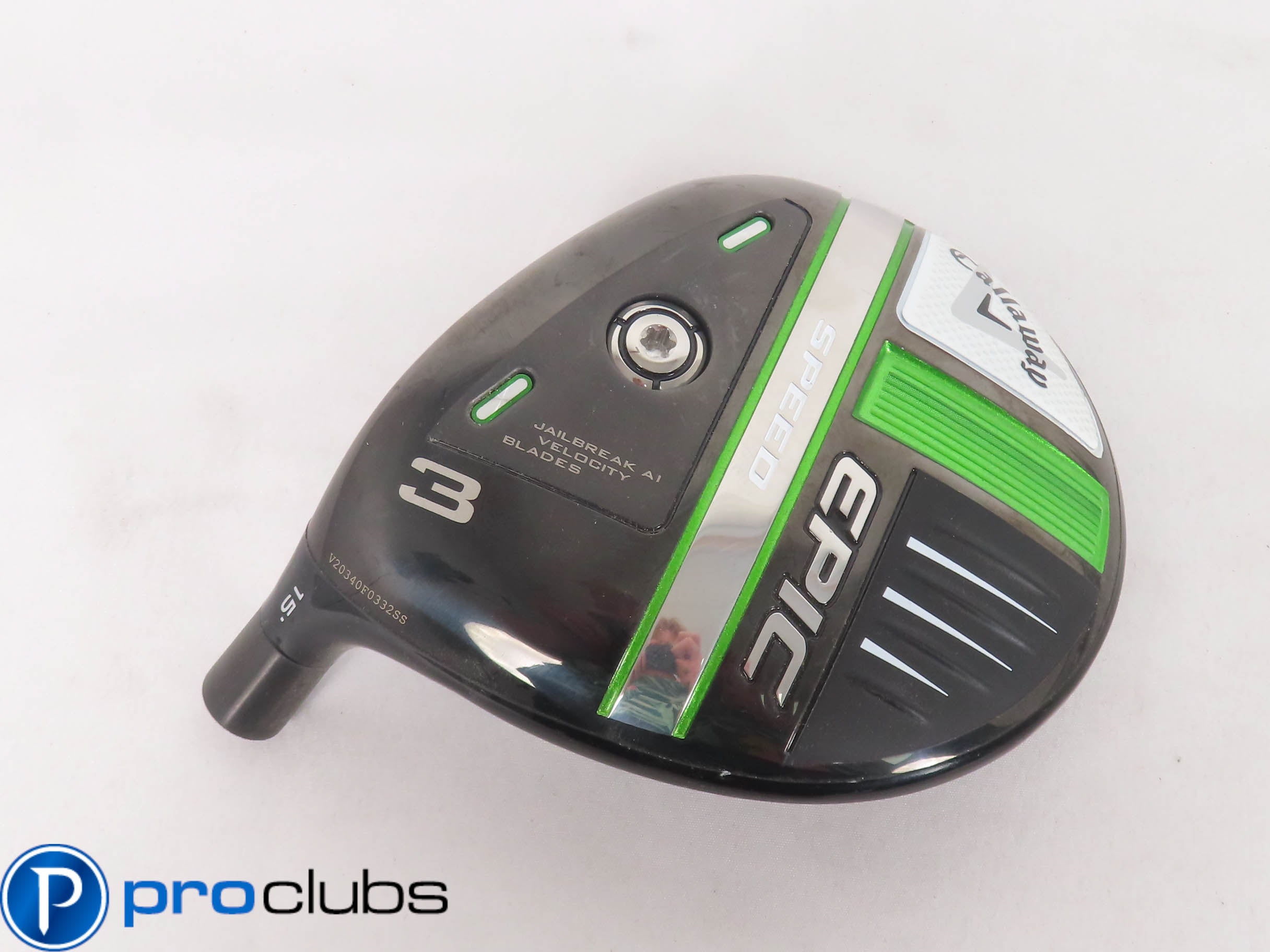 Nice! Left Handed Callaway 21' Epic Speed 15* 3 Wood - Head Only - 299044