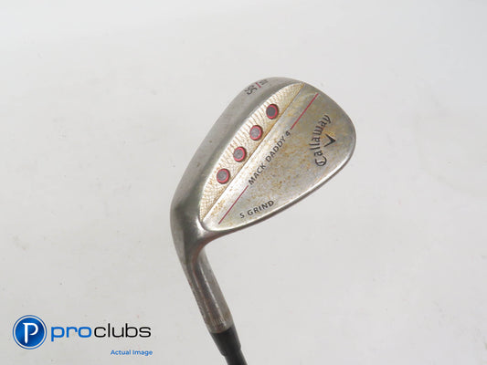 Left Handed Callaway Mack Daddy 4 RAW S-Grind 56*(10*) Wedge - Wedge Flex 354175