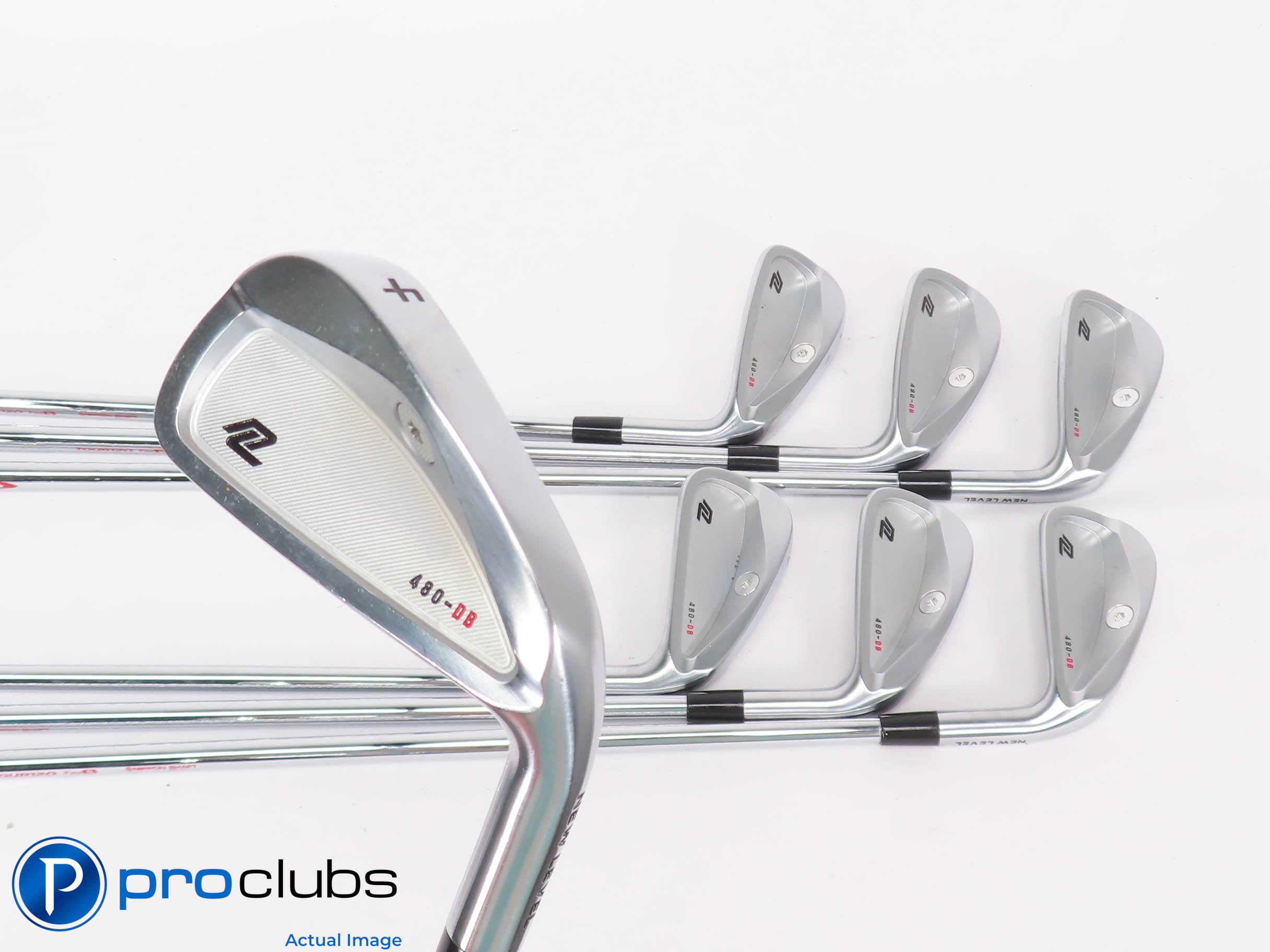 Nice NEW LEVEL 480-DB 4-PW IRON SET - Modus 120 Stiff Flex Steel +1/2" 447454