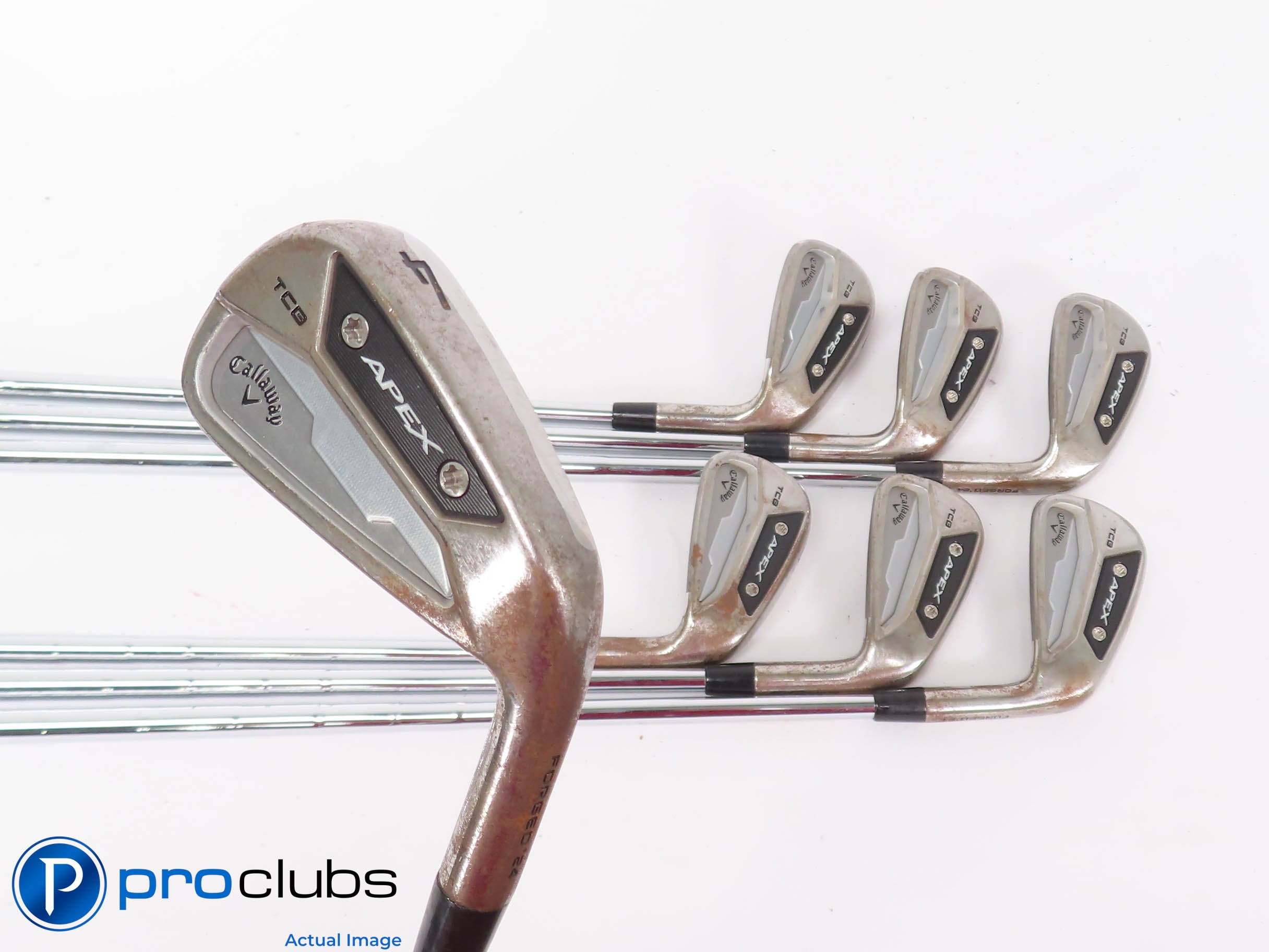 LIMITED EDTION Callaway '24 APEX TCB RAW 4-PW IRON SET -KBS Tour-V X-Flex 448147