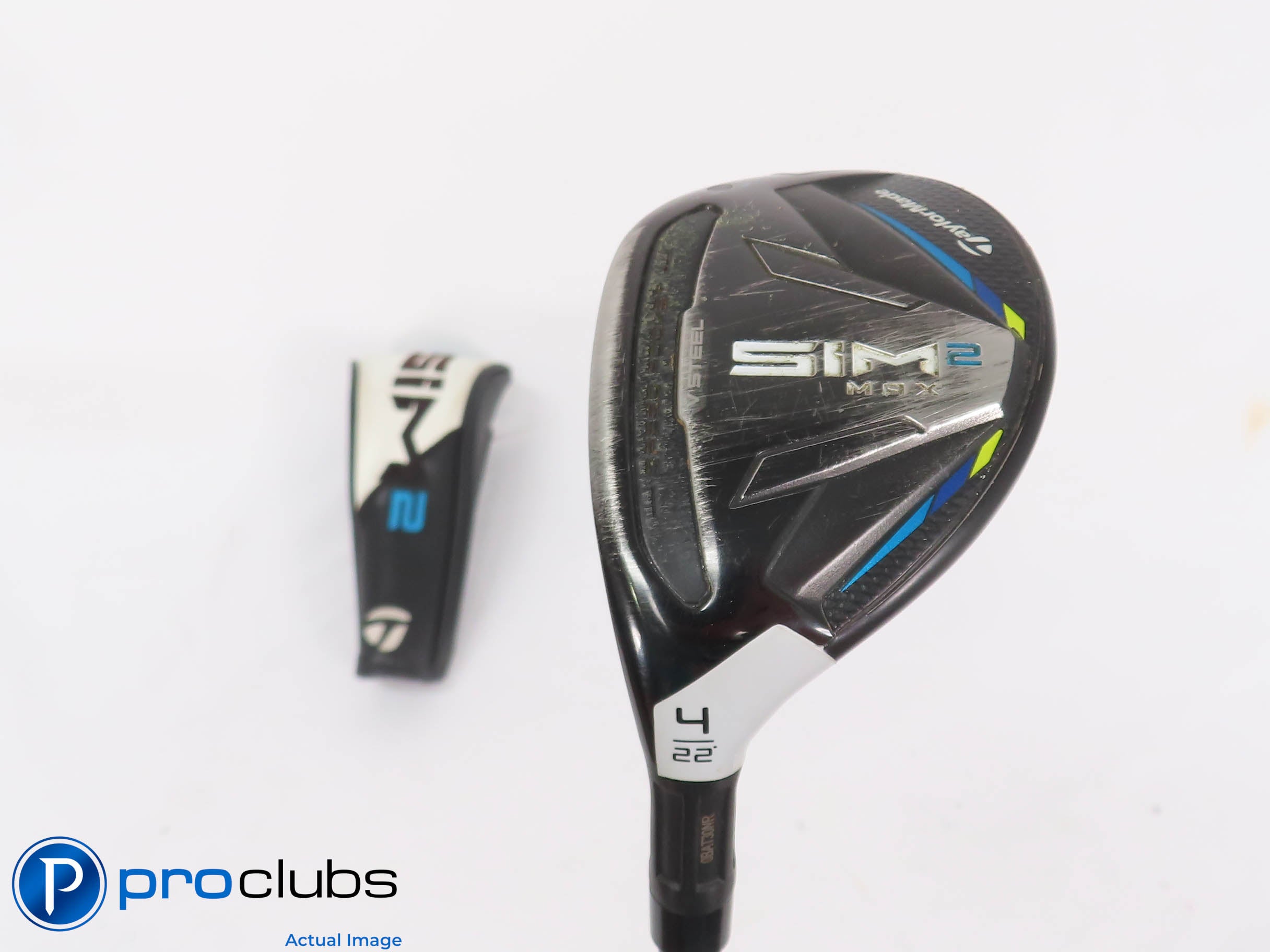 Left Handed TaylorMade SIM 2 MAX 22* 4 Hybrid w/HC - Ventus 5-A Senior - 448153