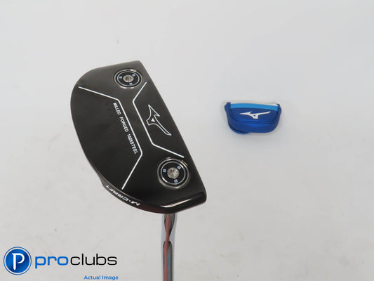 Mint! Mizuno M Craft III Black 35" Double Bend Putter - w/Headcover - R/H 402188