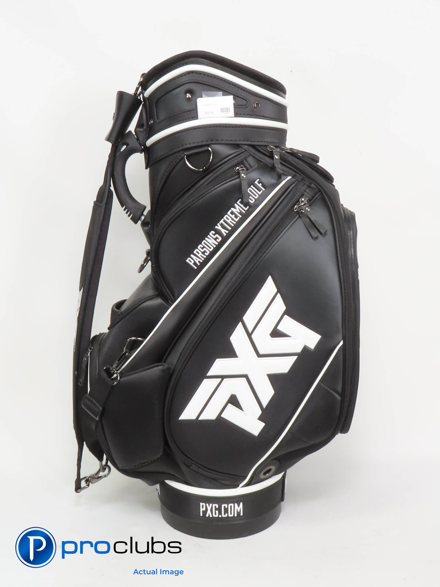 golf staff bag rain hood PXG "Charl Schwartzel" Black Staff Bag w/Rain Hood