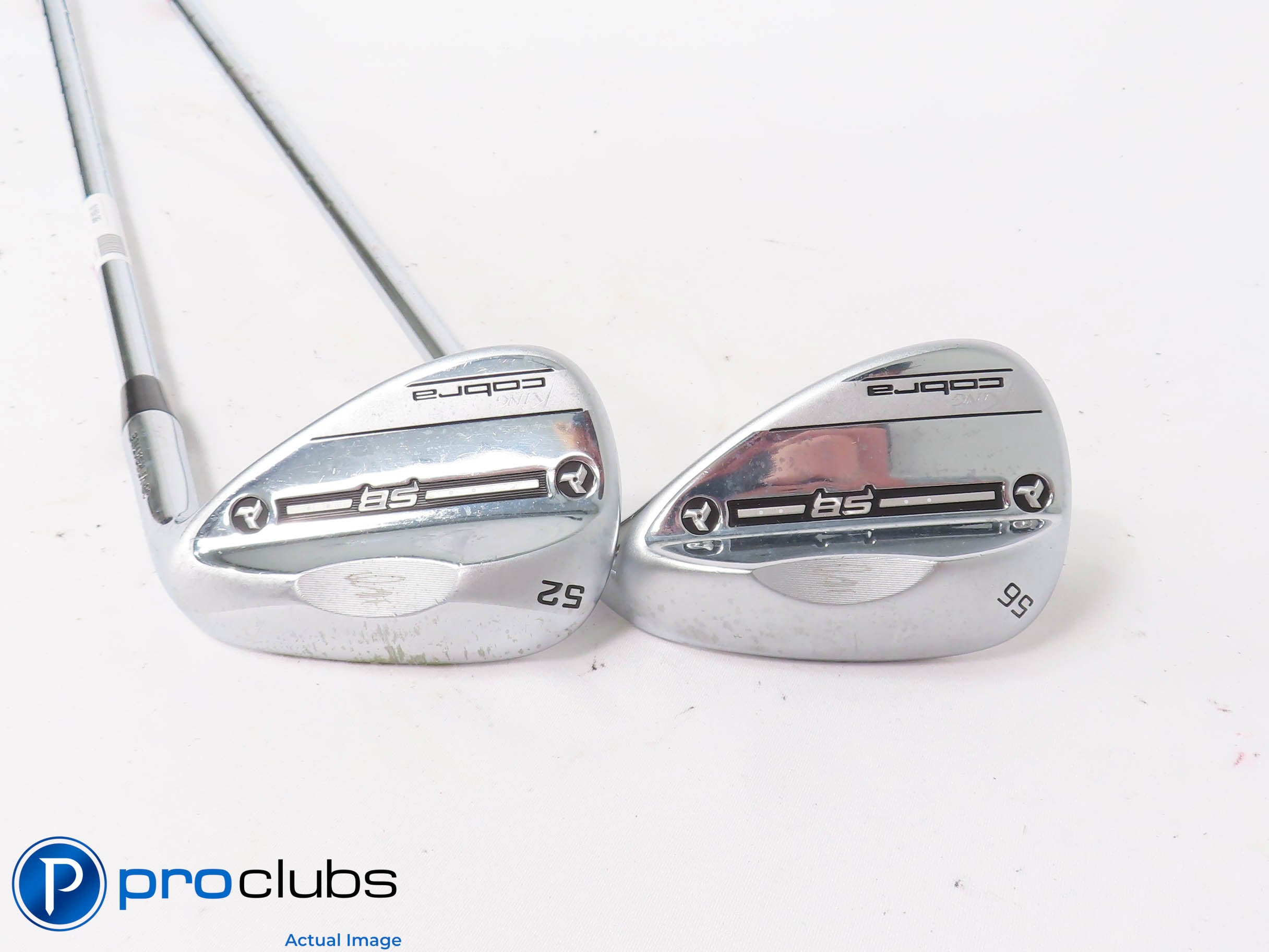 Nice Cobra King SB Chrome 52*,56* WEDGE SET - KBS HiRev 125 Stiff Flex 444900