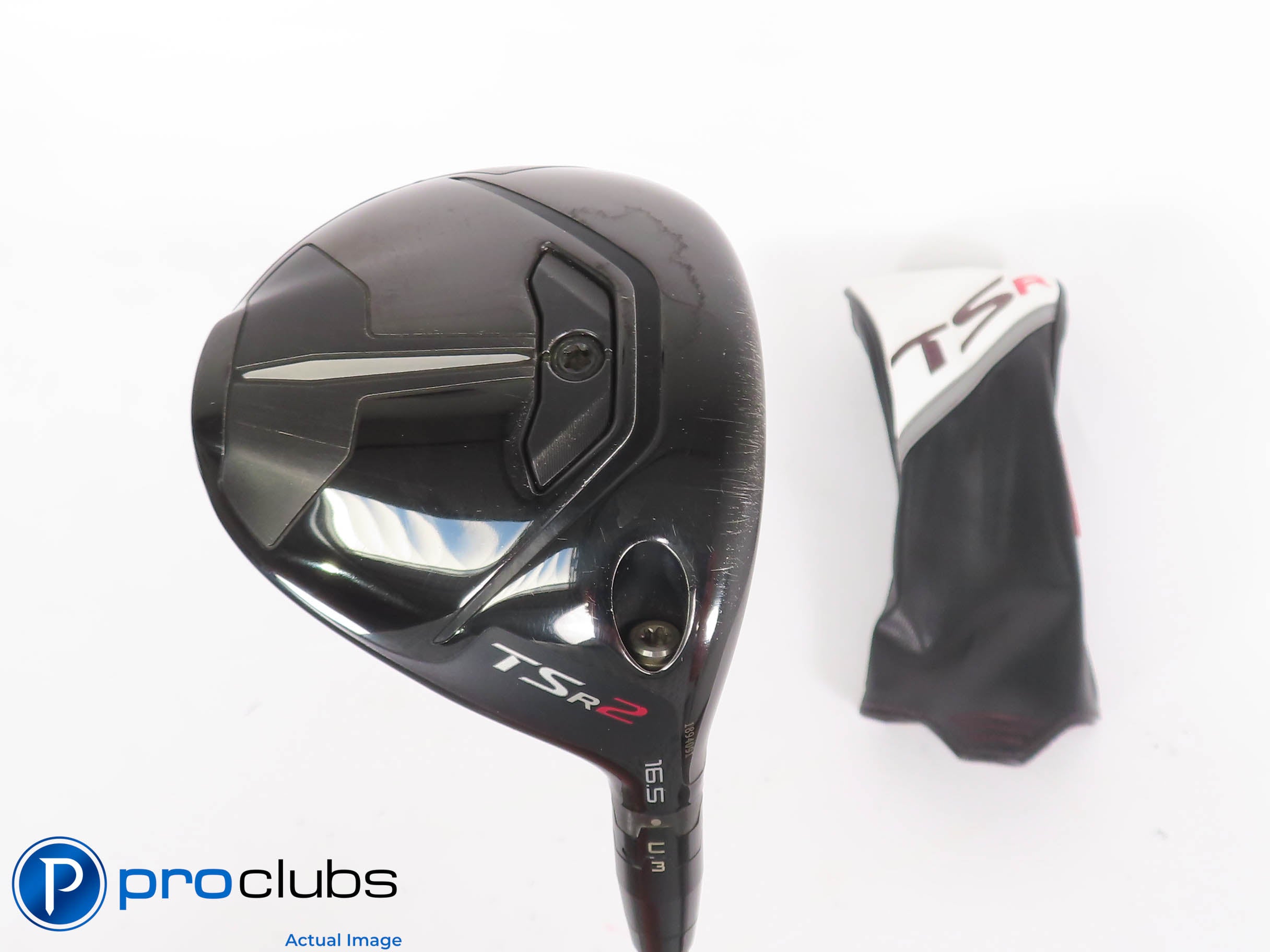 Titleist TSr2 16.5* 3 Wood w/HC - Mitsubishi Kuro Kage 55g Regular Flex - 448693