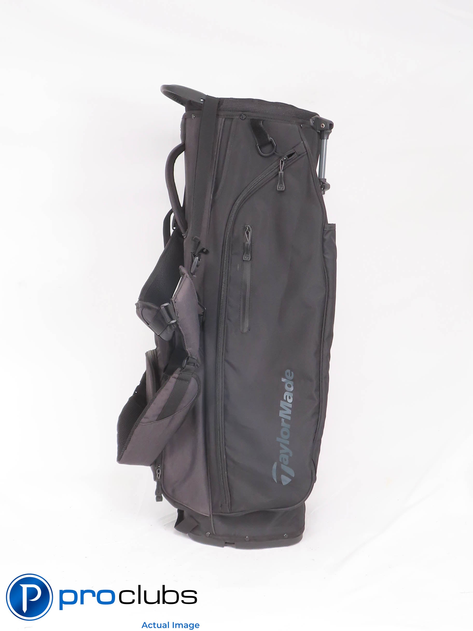 Nice TaylorMade FlexTech Crossover 14-WAY Stand Golf Bag w/Rainhood Black 448885