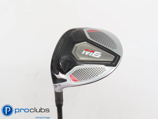 Nice! Left Handed TaylorMade M6 15* 3 Wood - Atmos Red FW 6S Stiff - 402658