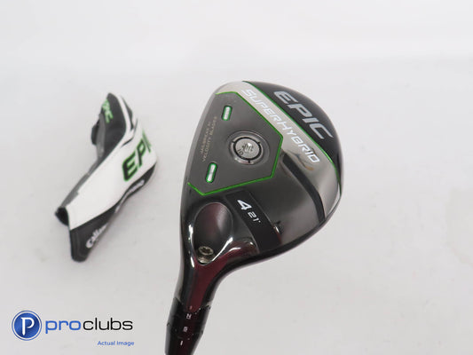 Left Handed Callaway Epic Super Hybrid 21* #4 - SteelFiber fc75 Regular - 360418