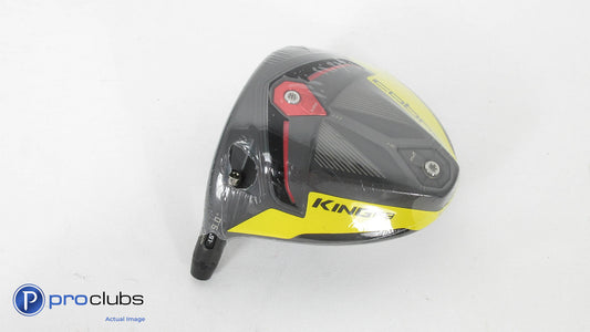 New Left Hand Tour Issue Cobra King F9 Yellow 9* (8.5*) Driver Head w/Tip 358573