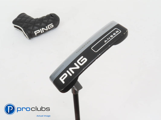 Left Handed PING '23 Series ANSER 35" PUTTER w/HC Black Dot - Slight Arc 407152