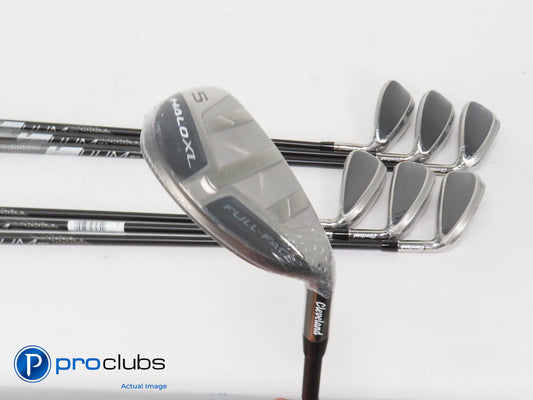 NEW Ladies Cleveland HALO XL FullFace 5-PW,GW IRON SET Helium Ladies Flex 407730