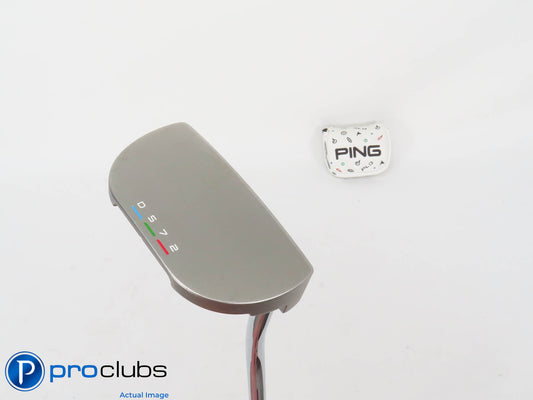 Nice PING PLD DS72 Milled Double Bend 35" PUTTER w/Cover - Straight Arc 407909