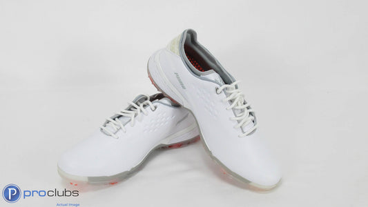 New! Puma Pro AdaptFoam Golf Shoes Size 10 White/White - 408075