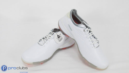 New! Puma Pro AdaptFoam Golf Shoes Size 9 1/2 White/White - 408077