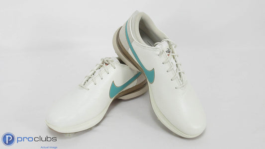 New! Nike Masters Men's Golf Shoes Size 10 White/Teal - 408078