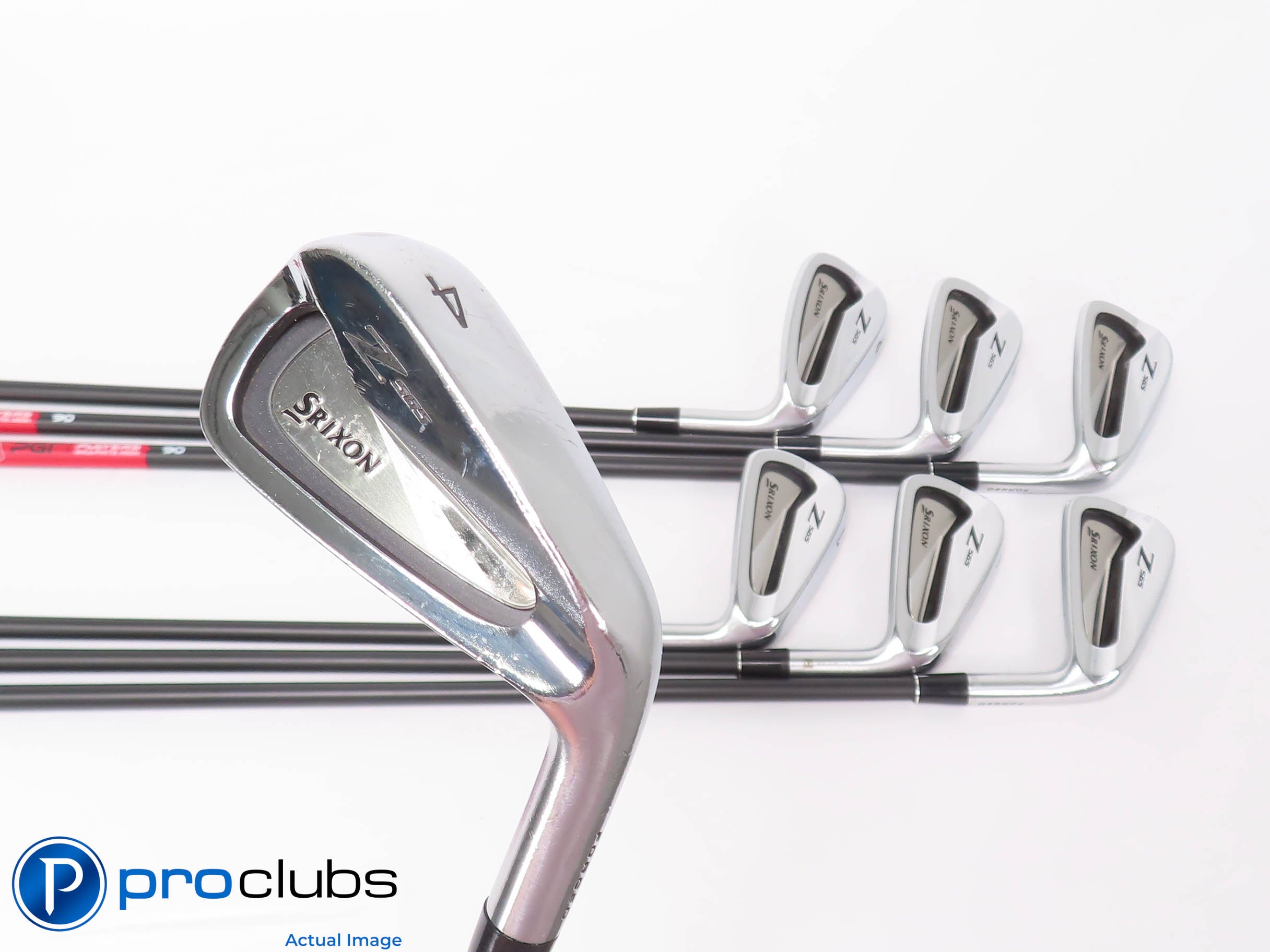 Srixon Z565 Forged 4-PW IRON SET - KBS PGI 90 Stiff+ Flex Graphite +1" 450245