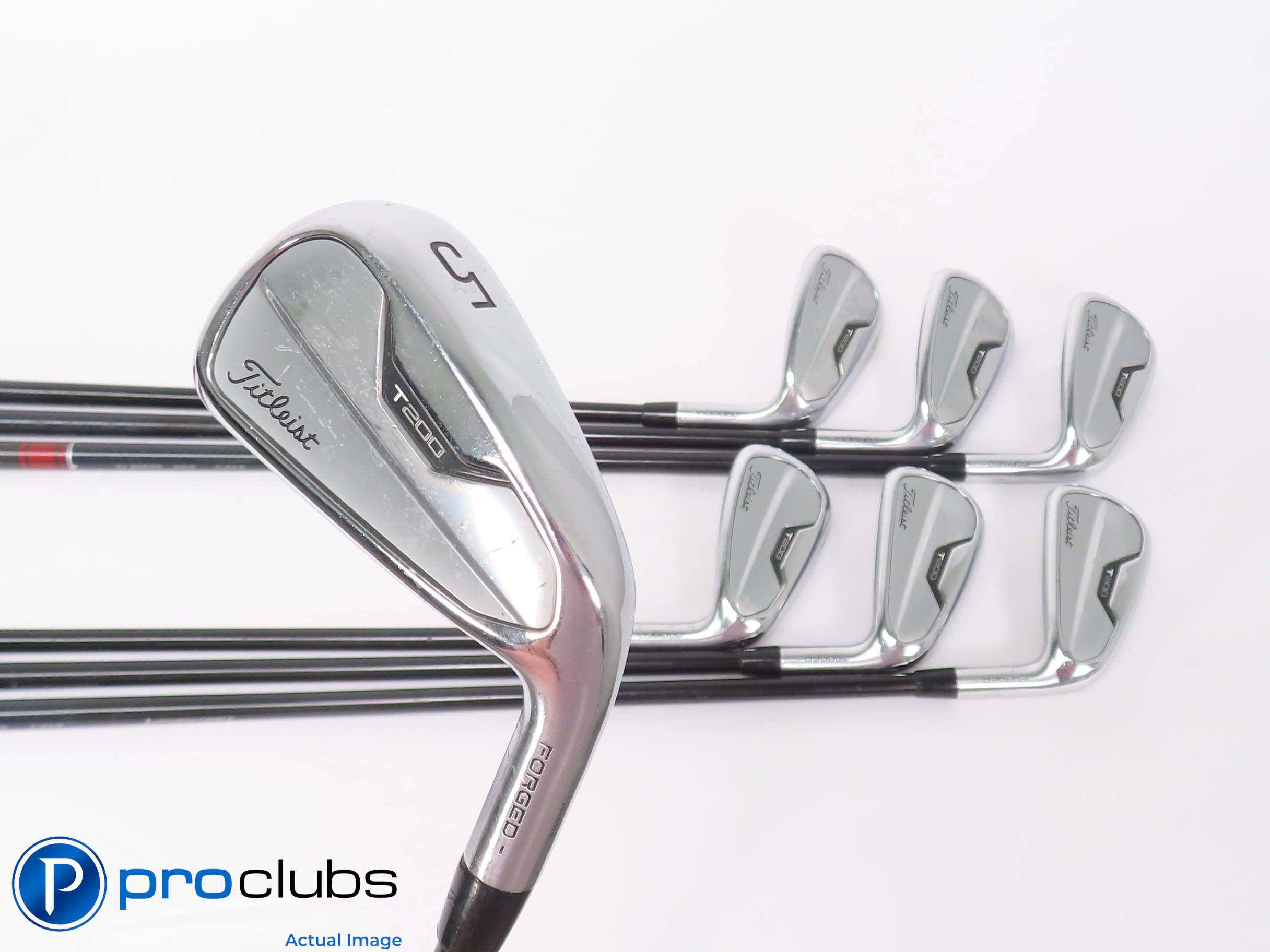 Titleist '21 T200 5-PW,GW IRON SET Tensei AV Regular Flex Graphite +1.5" 450161