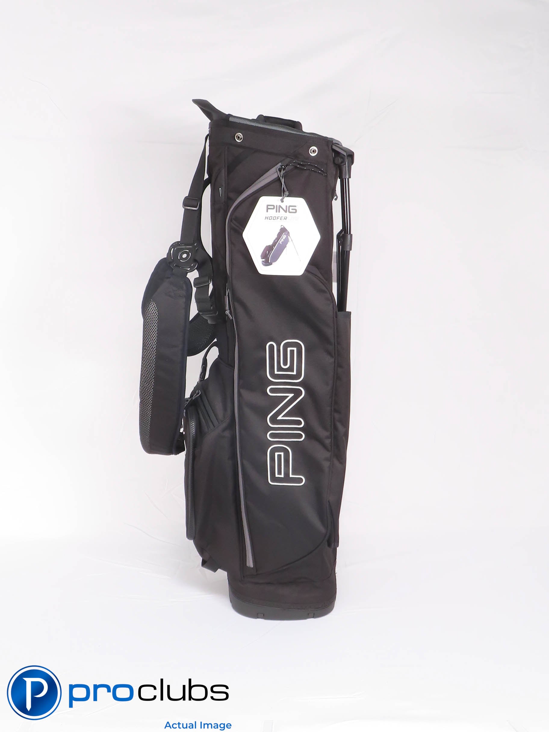 NEW Ping Hoofer Lite Stand Golf Bag w/Rainhood Black w/ Phoenix Open Logo 450715