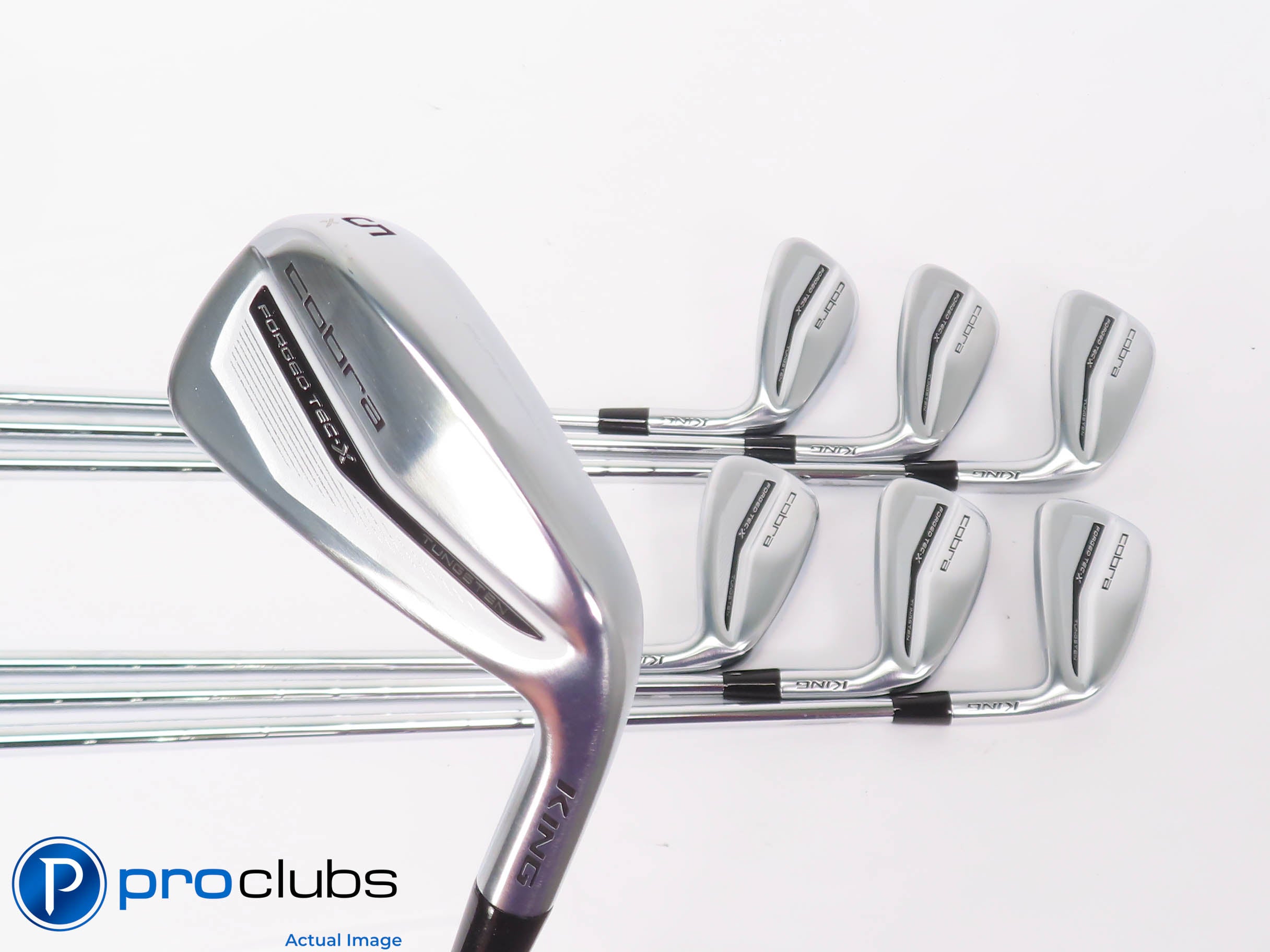 NEW Cobra '23 KING Forged Tec-X 5-PW,GW IRON SET - KBS Stiff Flex Steel 450573