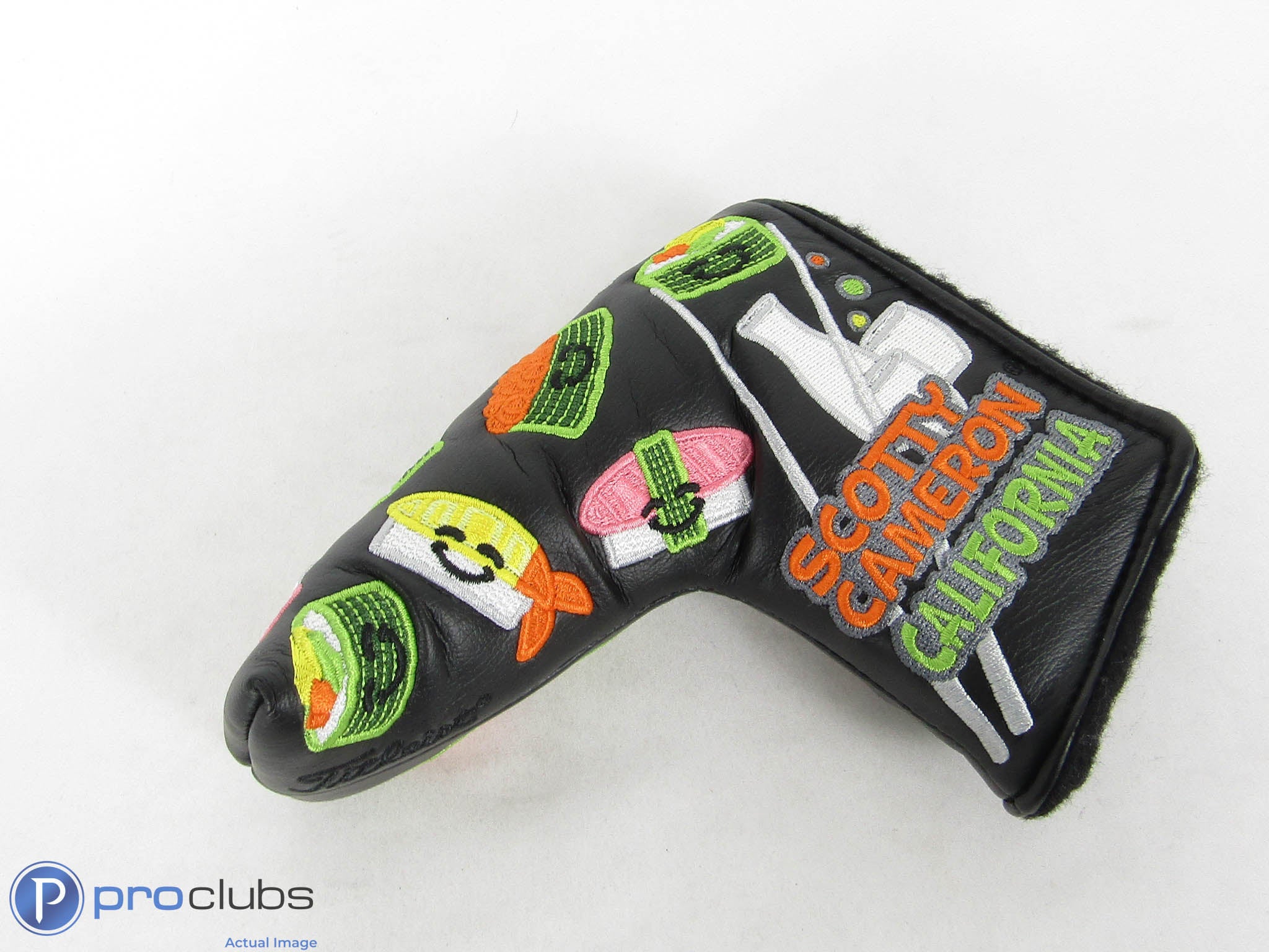 RARE! Scotty Cameron California Black Happy Sushi Blade Headcover - 450854