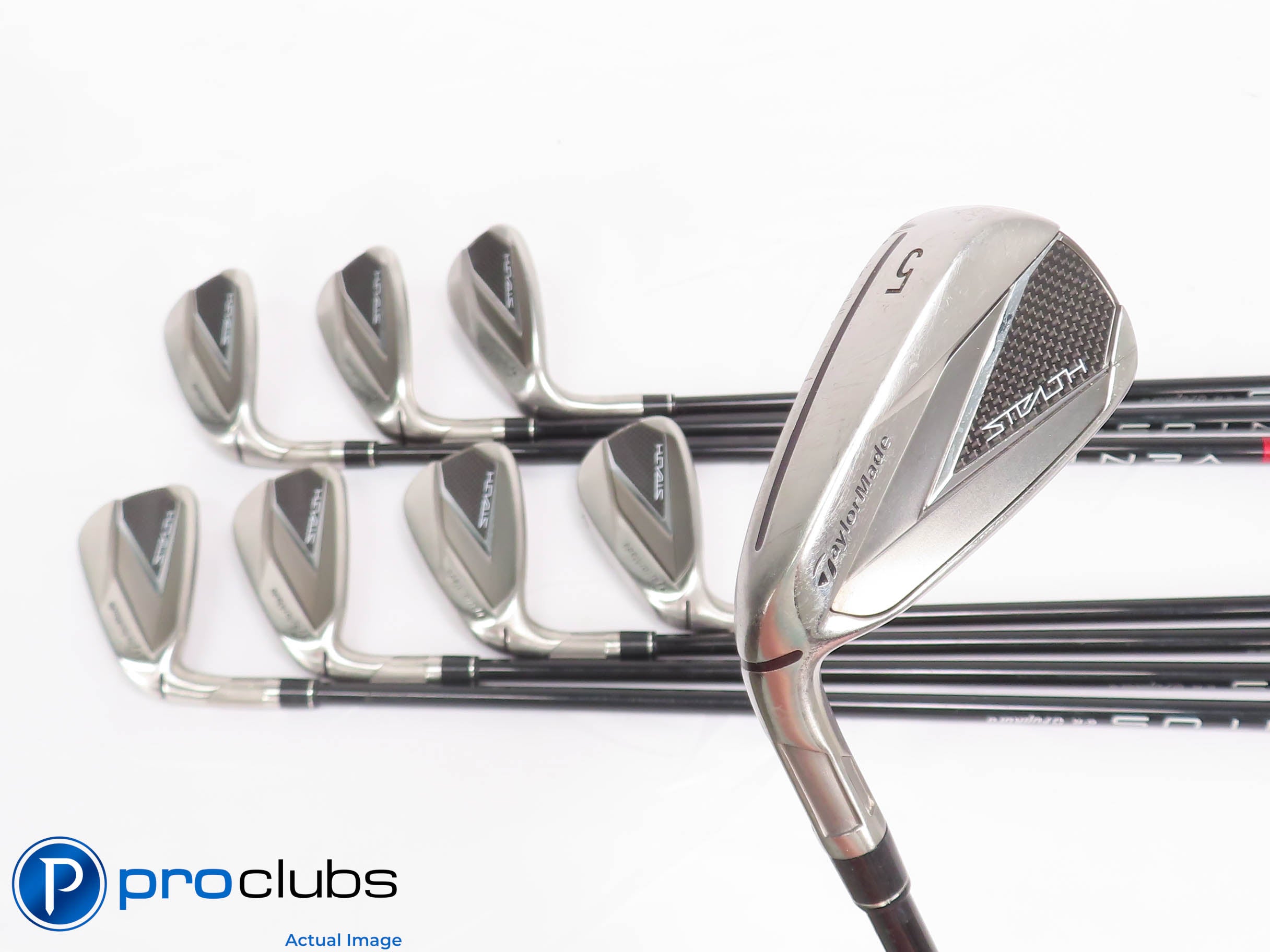 Left Handed TaylorMade STEALTH 5-PW,AW,SW IRON SET Regular Flex Graphite 443814