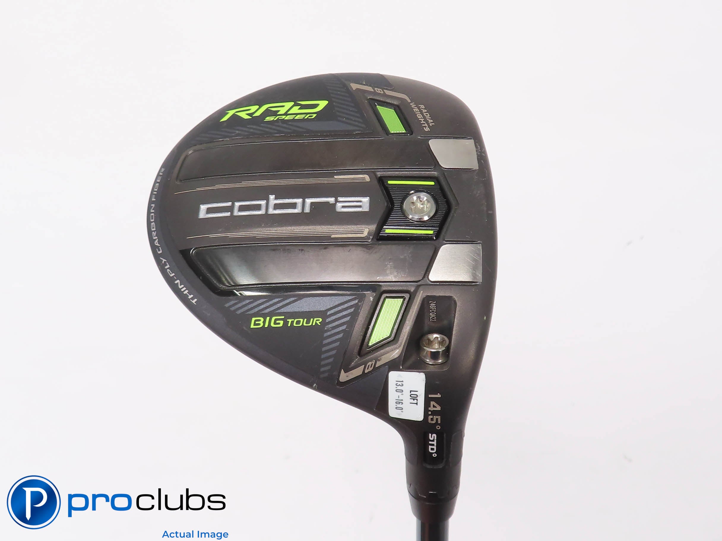 Cobra RAD Speed Big Tour 14.5* 3 WOOD - LINQ White M40X 7F4 Stiff Flex 451086