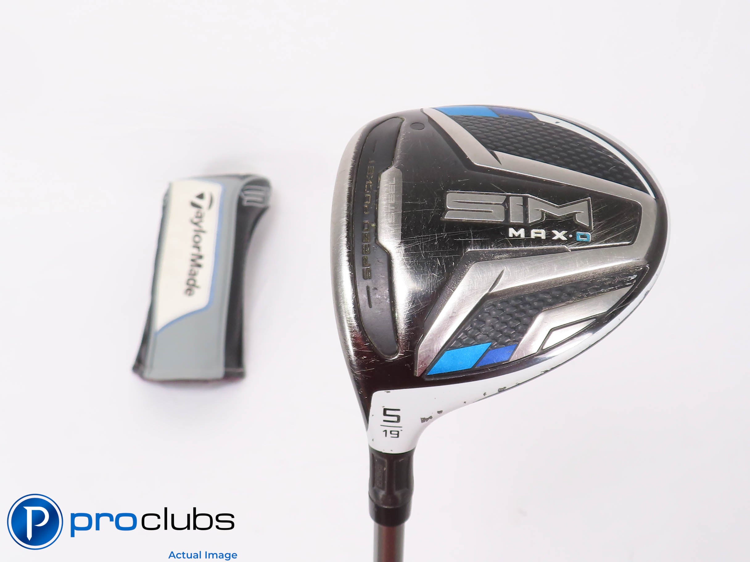 Left Handed TaylorMade SIM MAX-D 19* 5 WOOD w/HC - Helium 5F4 Stiff Flex 451410