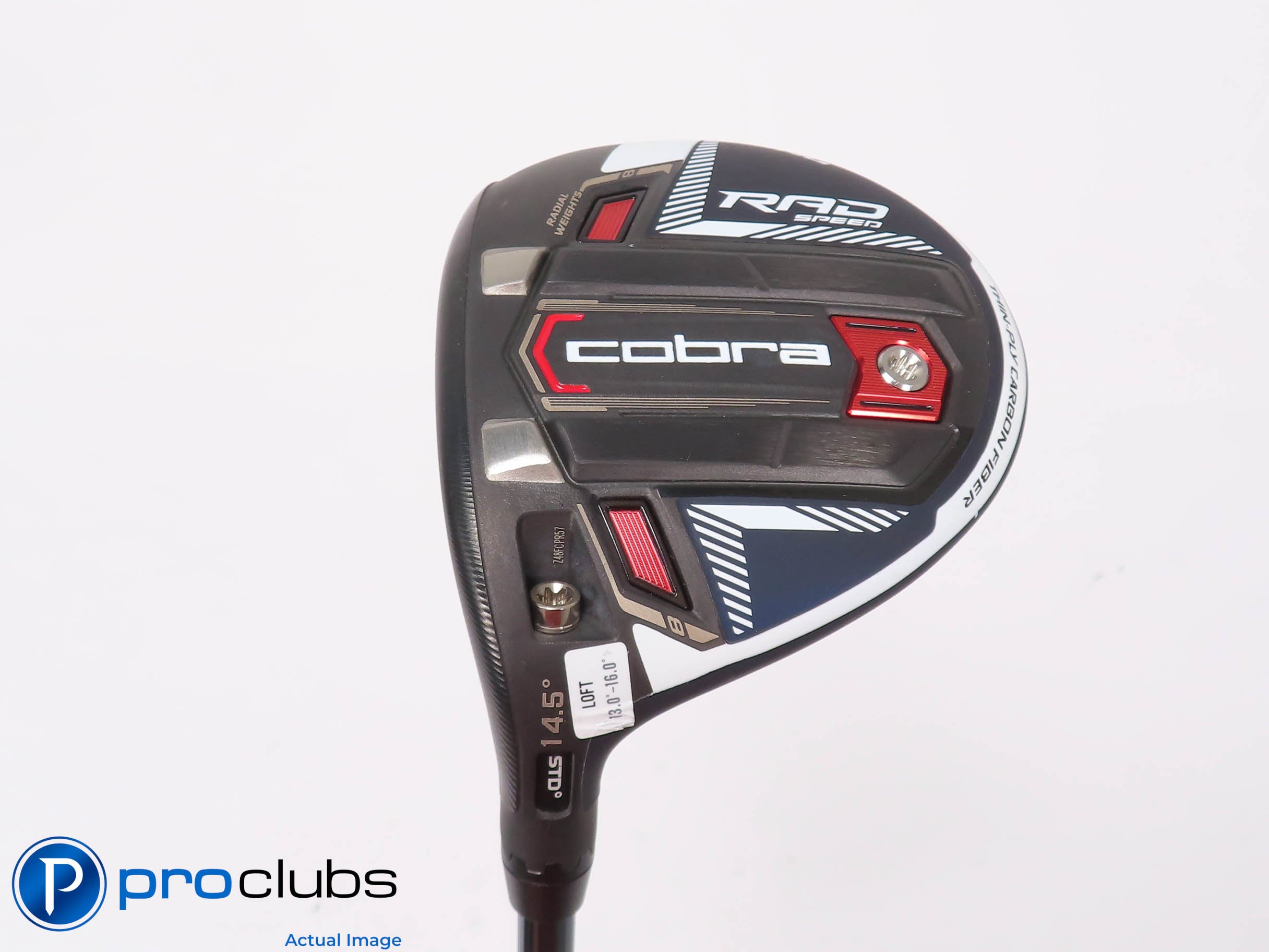 Left Handed Cobra RAD Speed 14.5* 3 WOOD Peacoat - LINQ 6F3 Regular Flex 451139