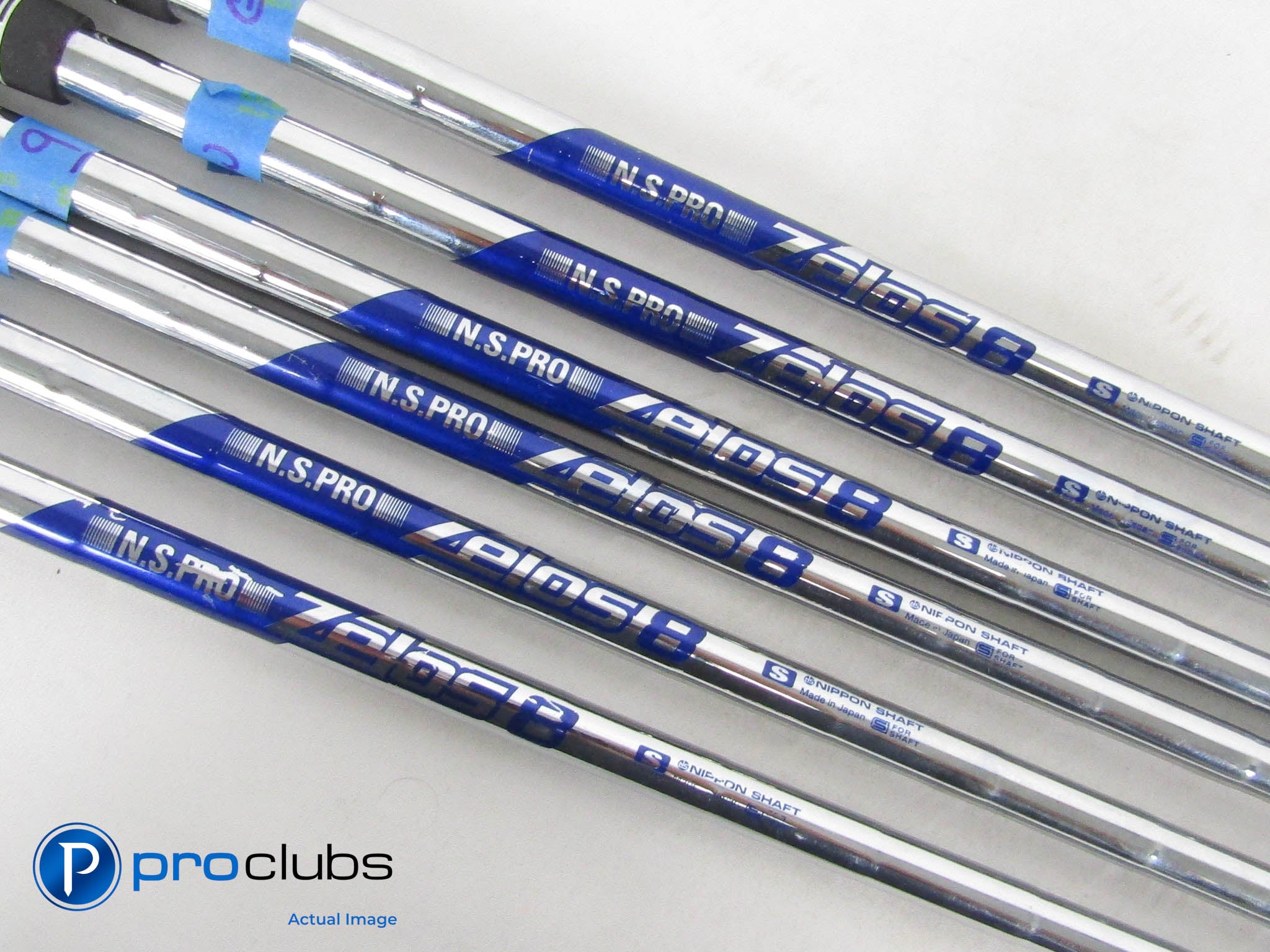 6pc NIPPON N.S. PRO ZELOS 8 Regular Steel Iron Shaft Set(6-PW,W) .355" #450191