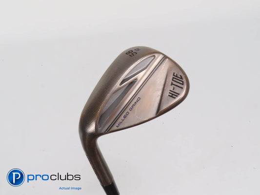 Nice Left Handed TaylorMade Milled Grind HI-TOE 58*(10*) WEDGE Wedge Flex 406097