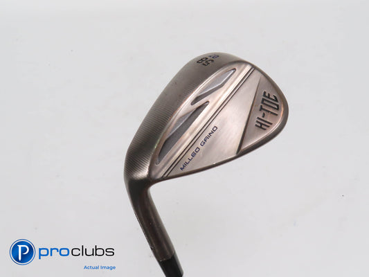 Nice Left Handed TaylorMade Milled Grind HI-TOE 58*(7*) WEDGE -Wedge Flex 406096