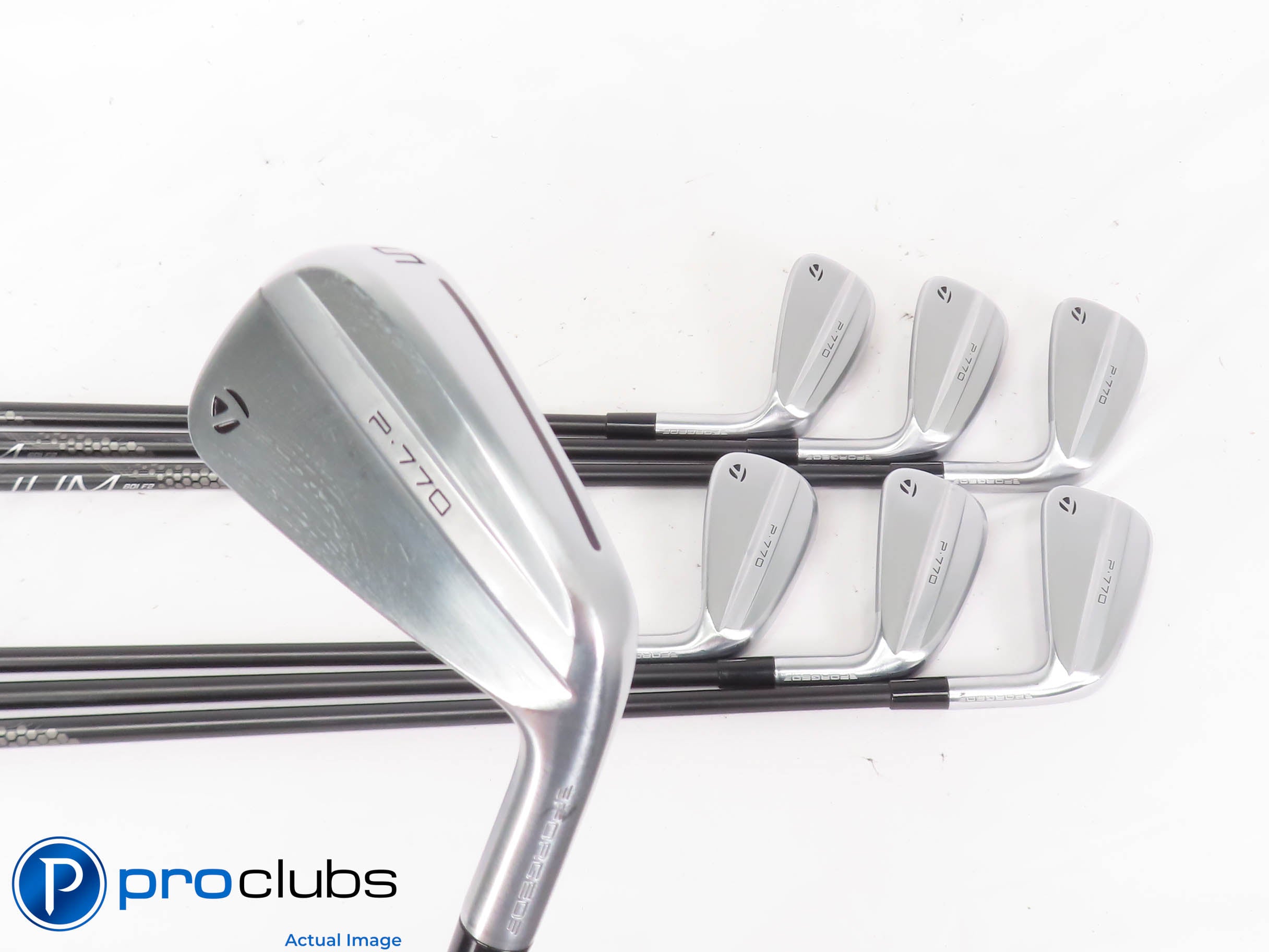 Nice TaylorMade '24 P-770 5-PW,AW IRON SET Helium 60 Senior Flex Graphite 449658
