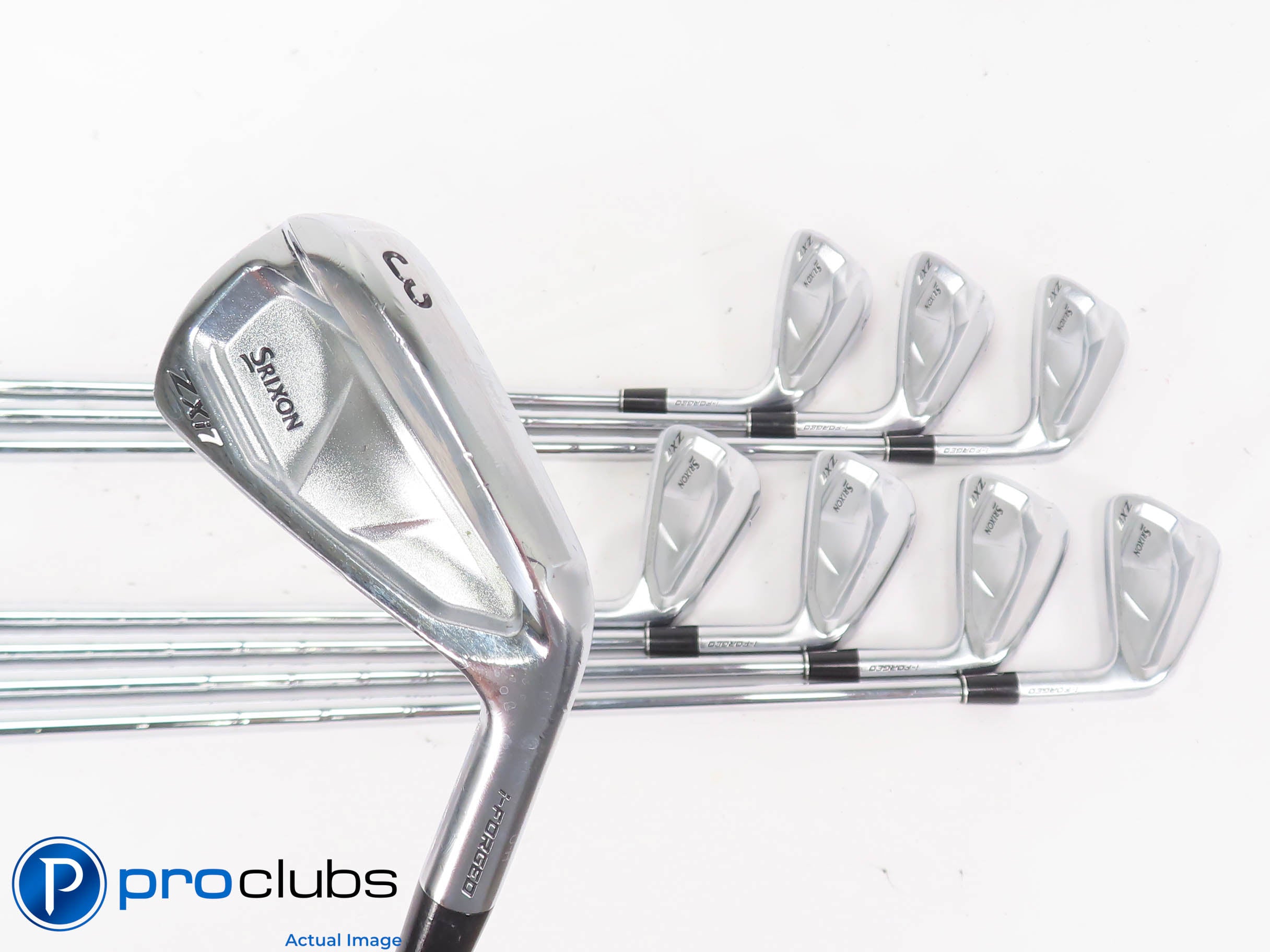 TOUR ISSUE! SRIXON ZXi7 U-H IRONS 3-PW STEEL KBS V-TEN 130 TX FLEX #449574