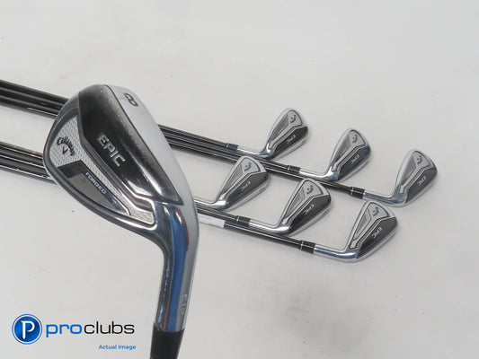 Callaway 2019 Epic Forged 5-PW, AW Irons - KBS $-Taper PVD 120 Stiff Flex 393520