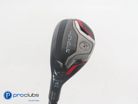 Left Handed TaylorMade Stealth Plus+ 22* 4 Hybrid - HZRDUS 70g Regular - 379804