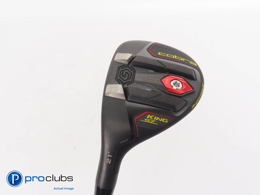 Nice! Left Handed Cobra King SZ 21* 4 Hybrid - Recoil ESX 480 Reg Flex - 317083