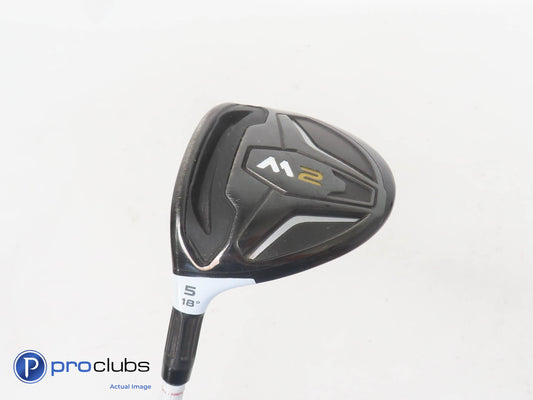 Left Handed TaylorMade 2016 M2 18* 5 Wood - REAX 65 Regular Flex - 358092