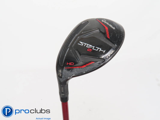 Left Handed TaylorMade Stealth2 HD 23* 4 Hybrid - Speeder NX Red Regular 410903