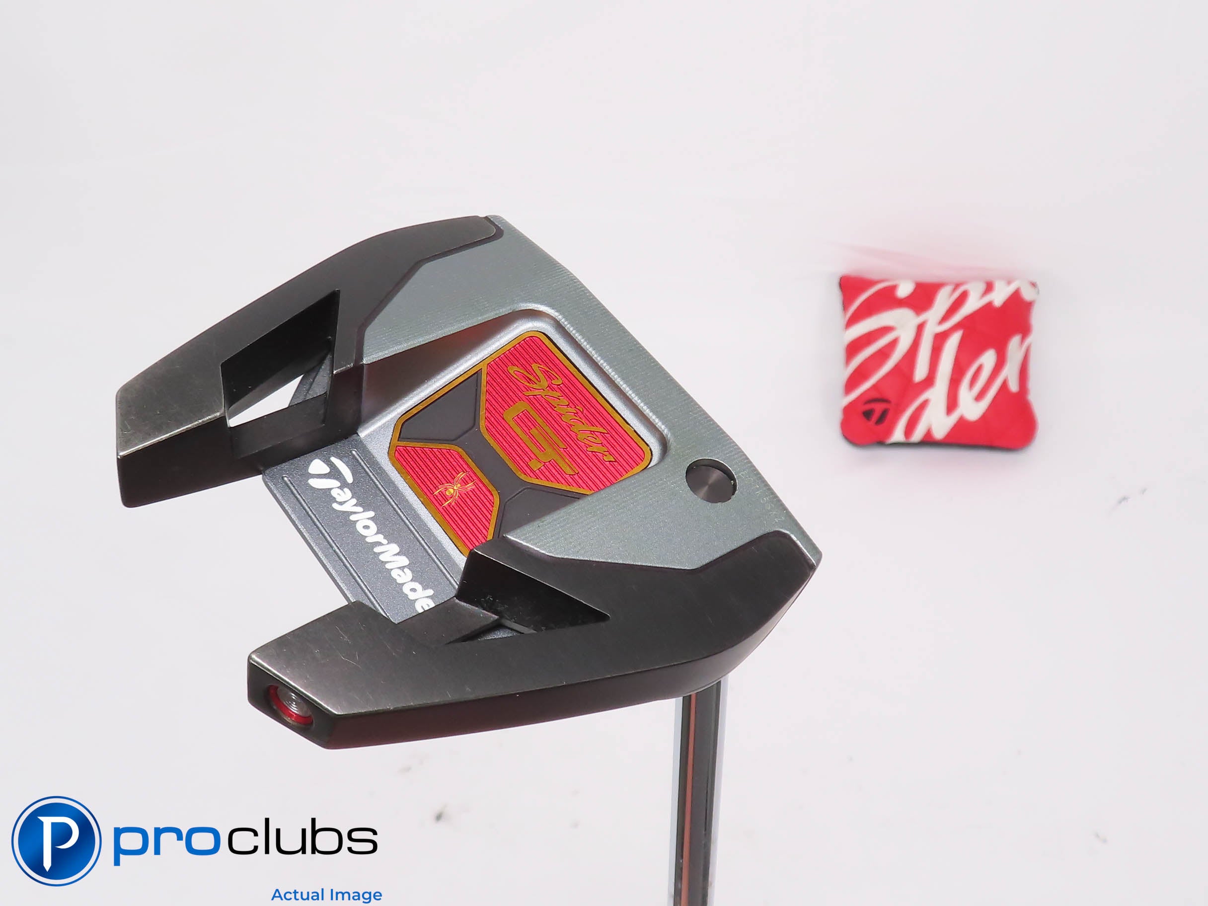 Nice TaylorMade SPIDER GT Silver 34" PUTTER w/Cover TM Fluted Feel Shaft 453706