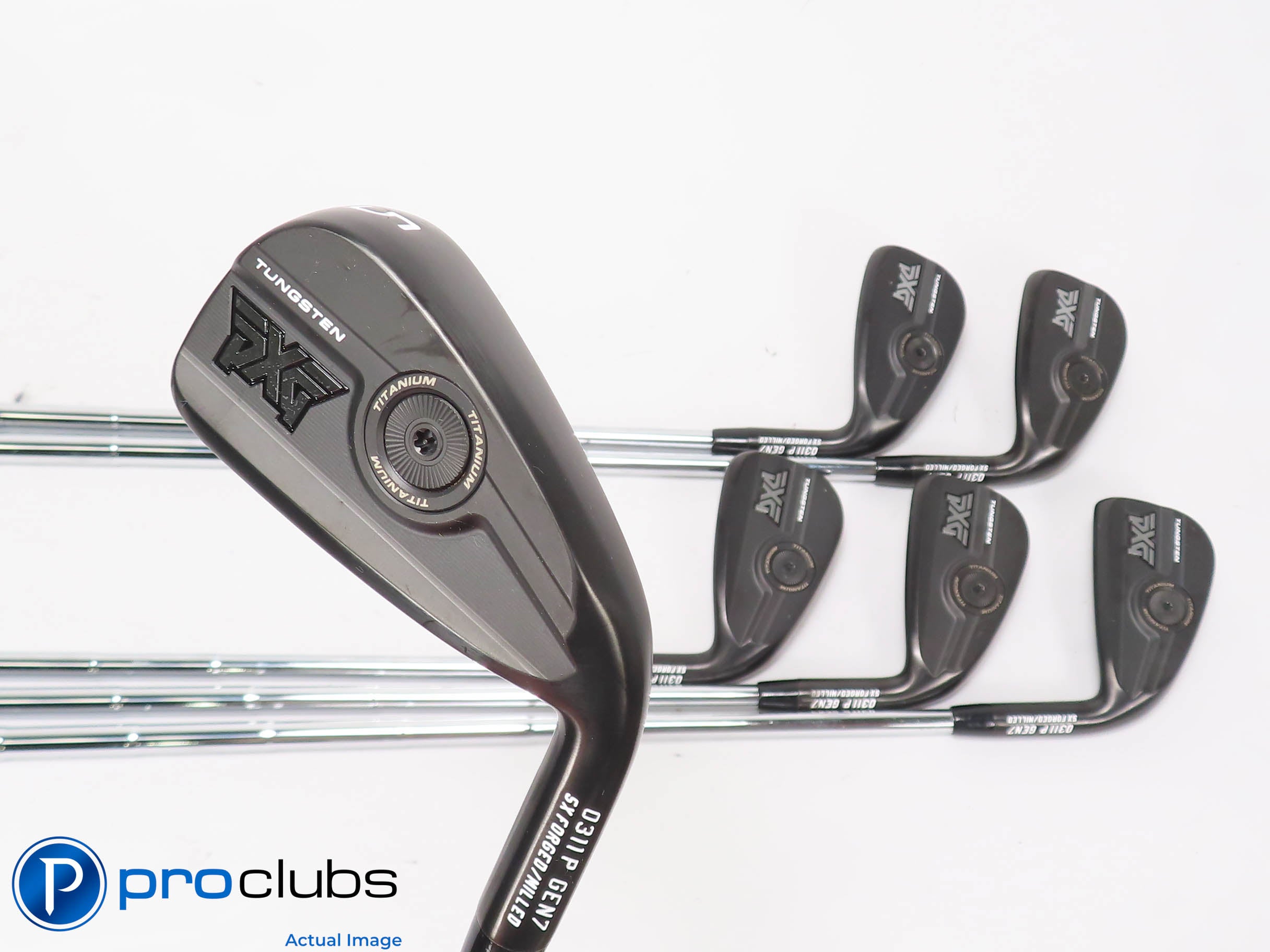 Mint PXG 0311P Gen7 Black 5-PW,GW IRON SET - DG MID 115 Stiff Flex Steel 453438
