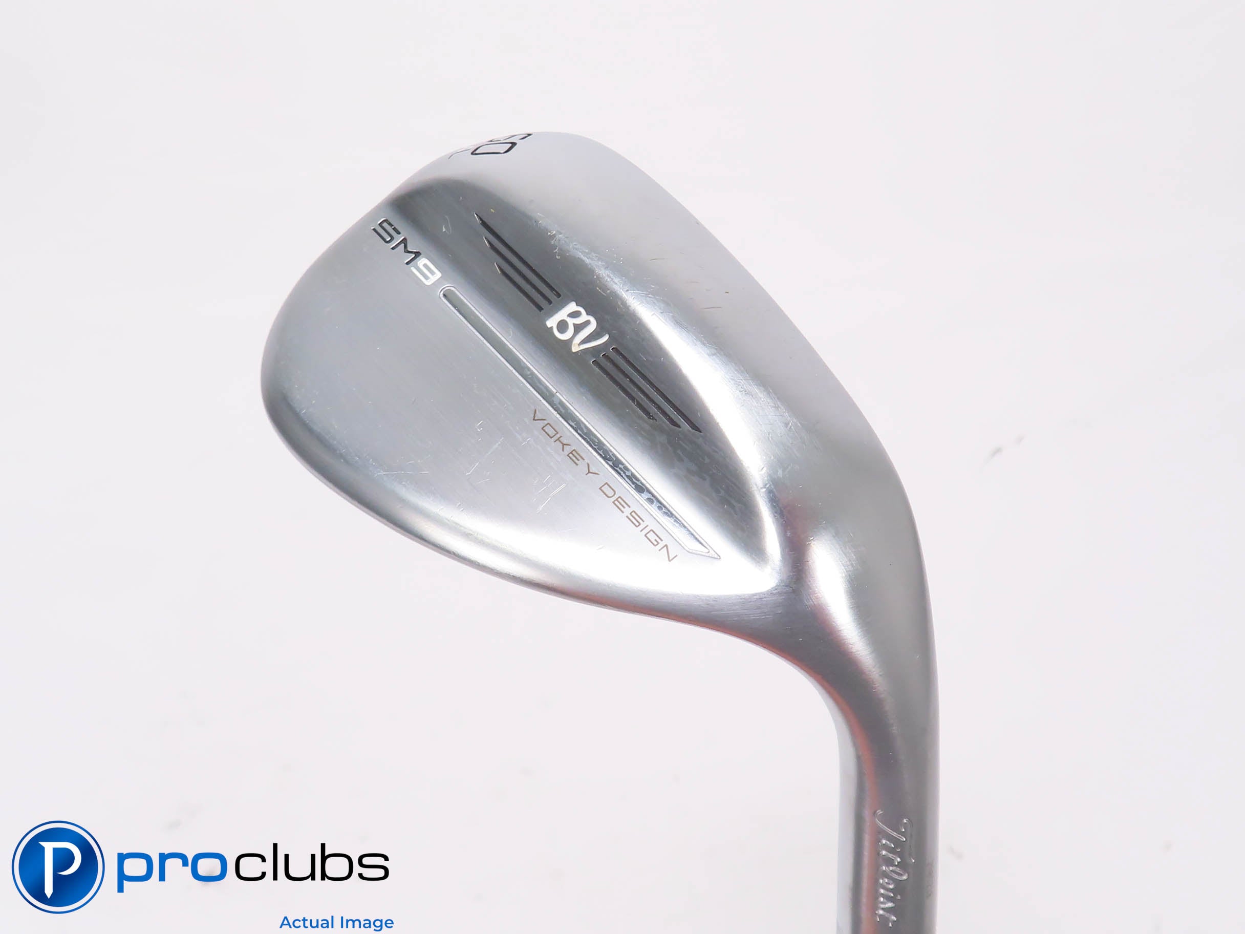 Titleist Vokey SM9 Chrome 60*(4*) Wedge L-Grind - Vokey Wedge Flex - 453492