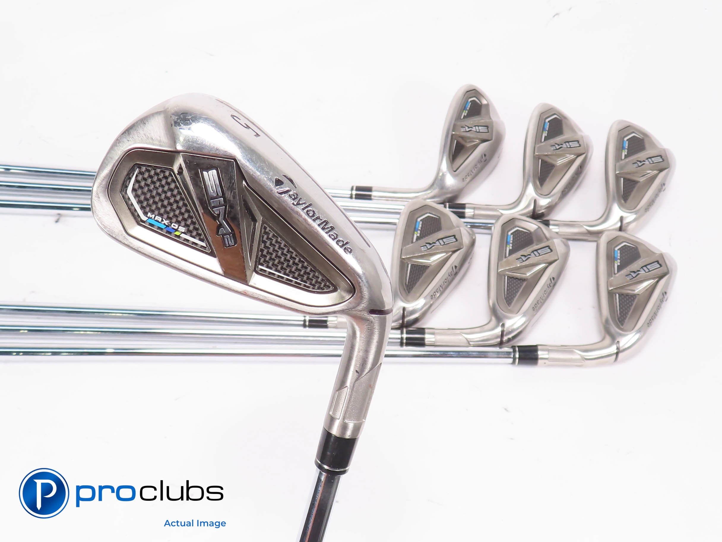 TaylorMade SIM 2 MAX OS 5-PW,SW IRON SET - KBS MAX 85 Regular Flex Steel 453145