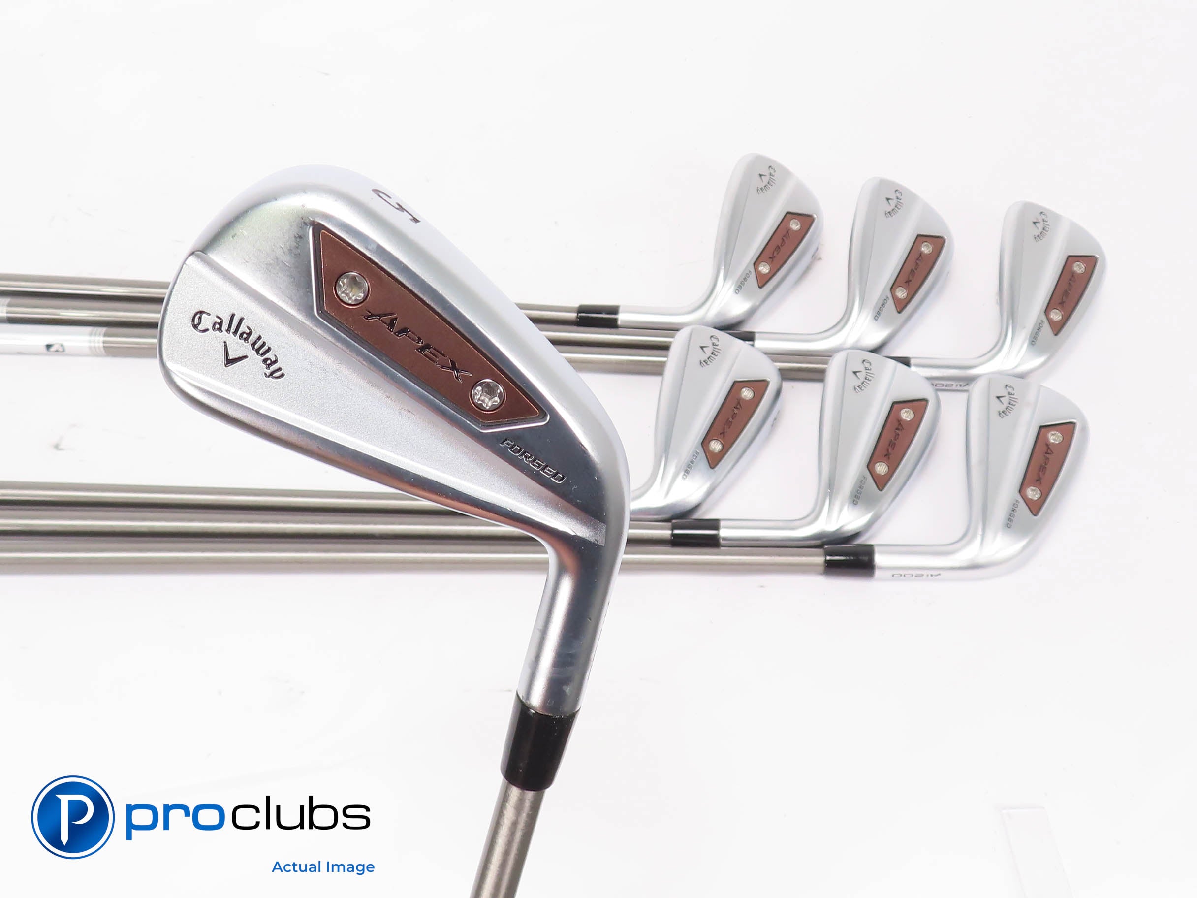 Nice Callaway '24 APEX Ai200 5-PW,AW IRON SET Steelfiber Stiff Flex Graph 453205