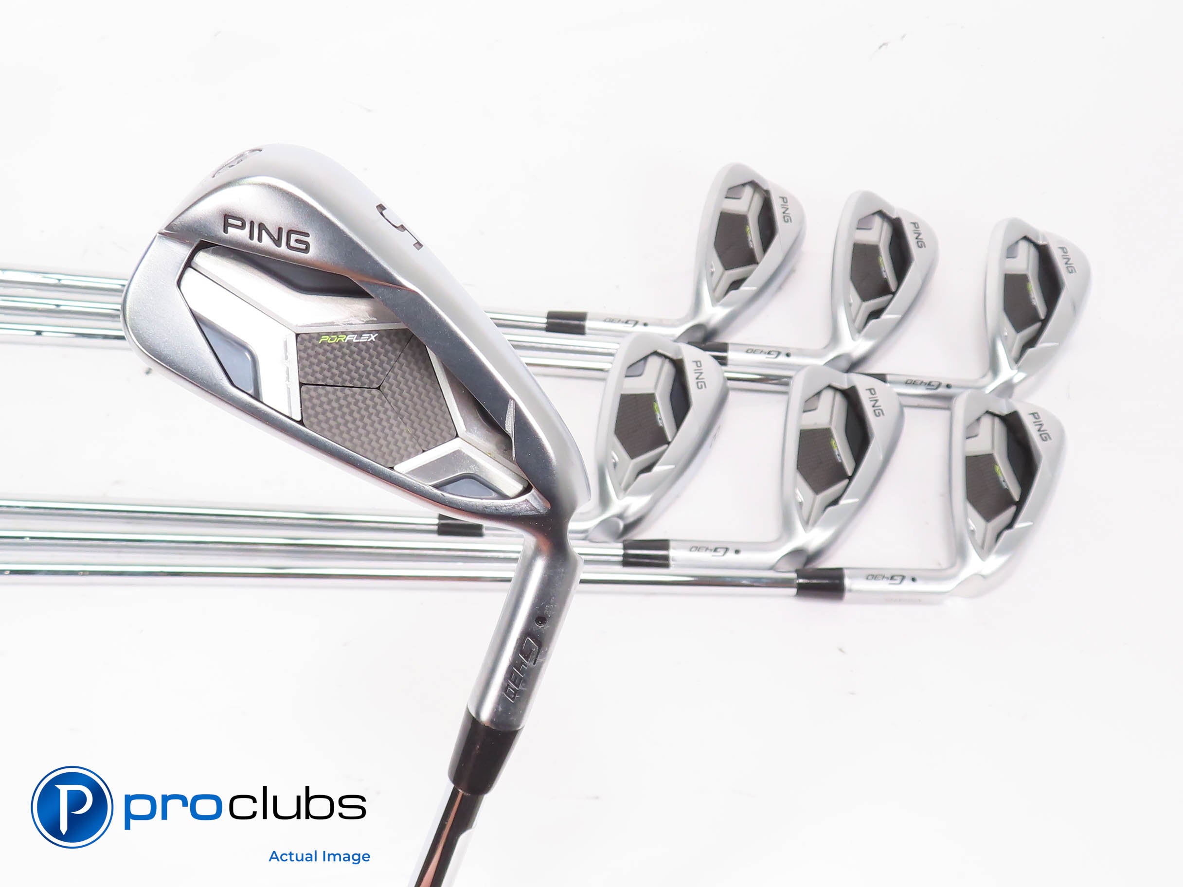 Nice Ping G430 5-PW,45* IRON SET Black Dot AWT 2.0 Stiff Flex Steel +1/4" 453392