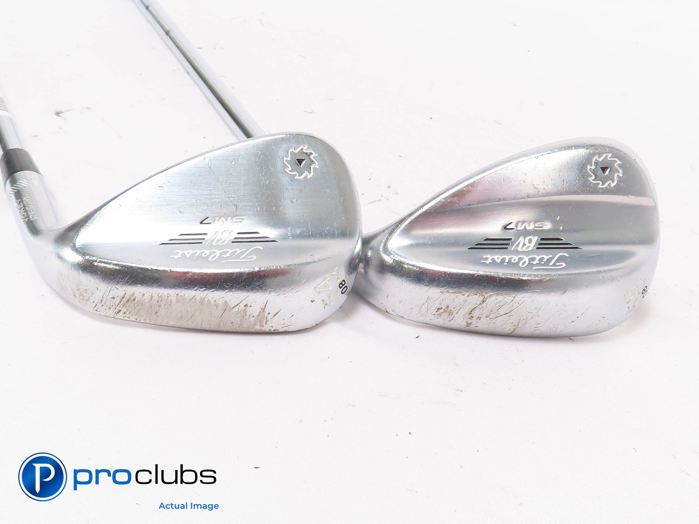 Titleist Vokey SM7 Chrome 54*,58* WEDGE SET - Vokey Wedge Flex Steel 453219