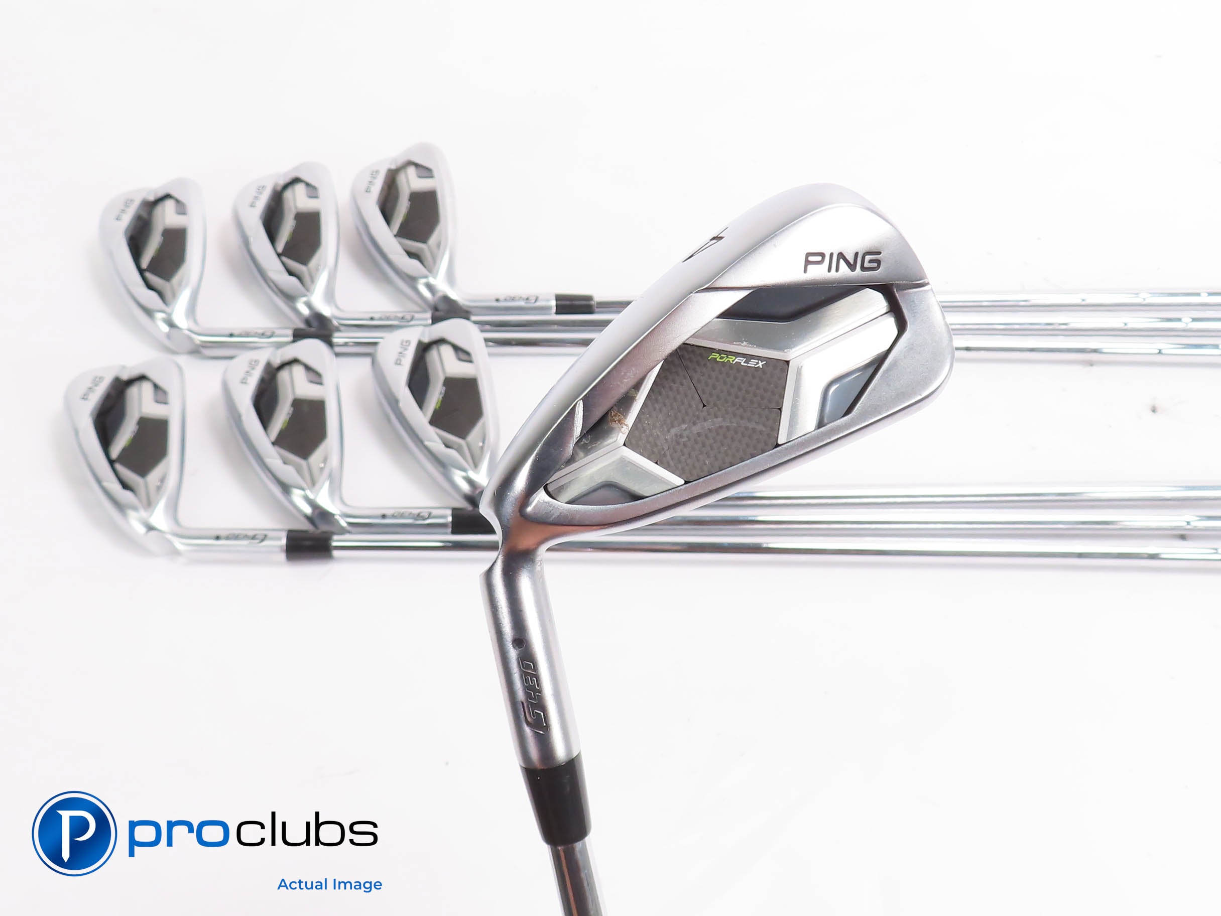 Nice Left Handed Ping G430 4-PW IRON SET Black Dot - Regular Flex +1/2" 452657