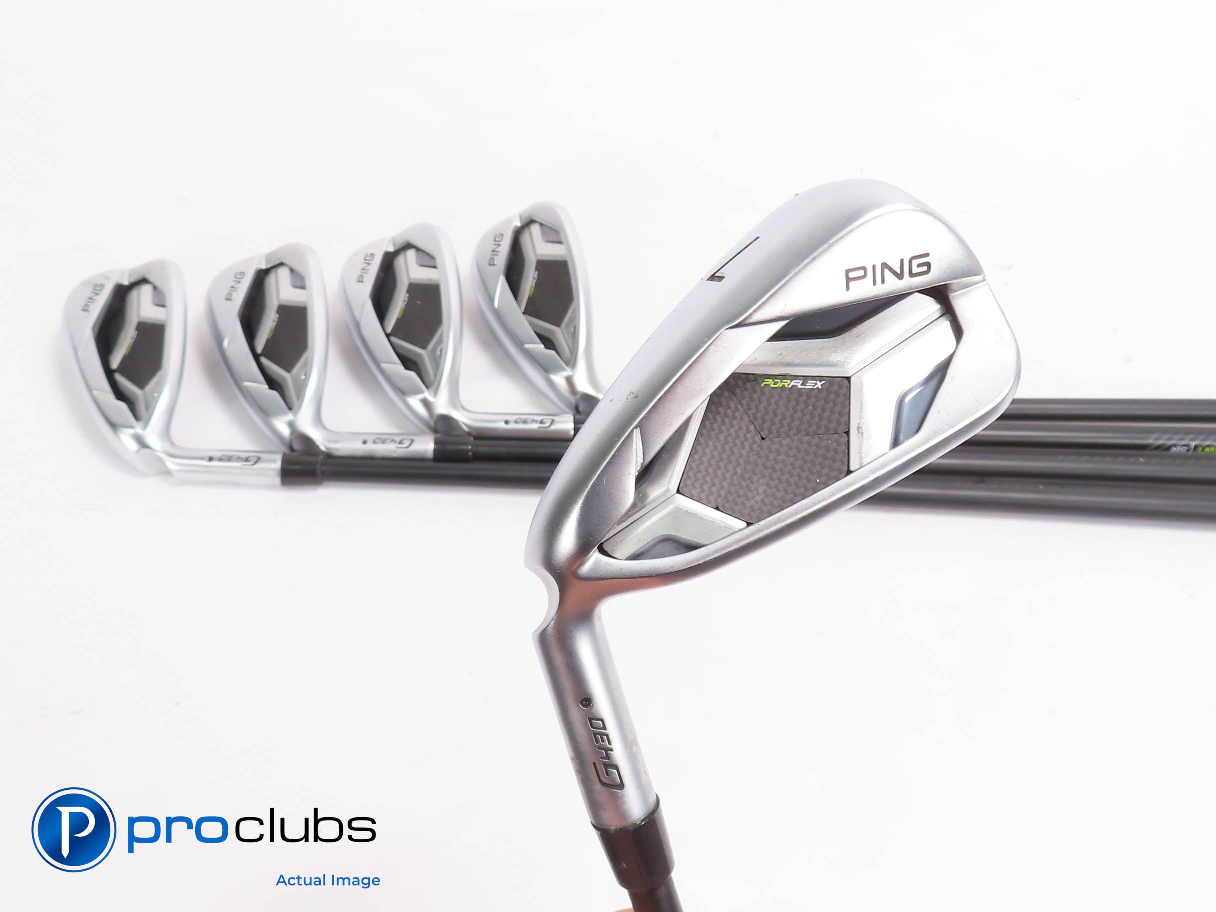Nice Left Handed Ping G430 7-PW,50* IRON SET Black Dot- Senior Flex -1/4" 451810