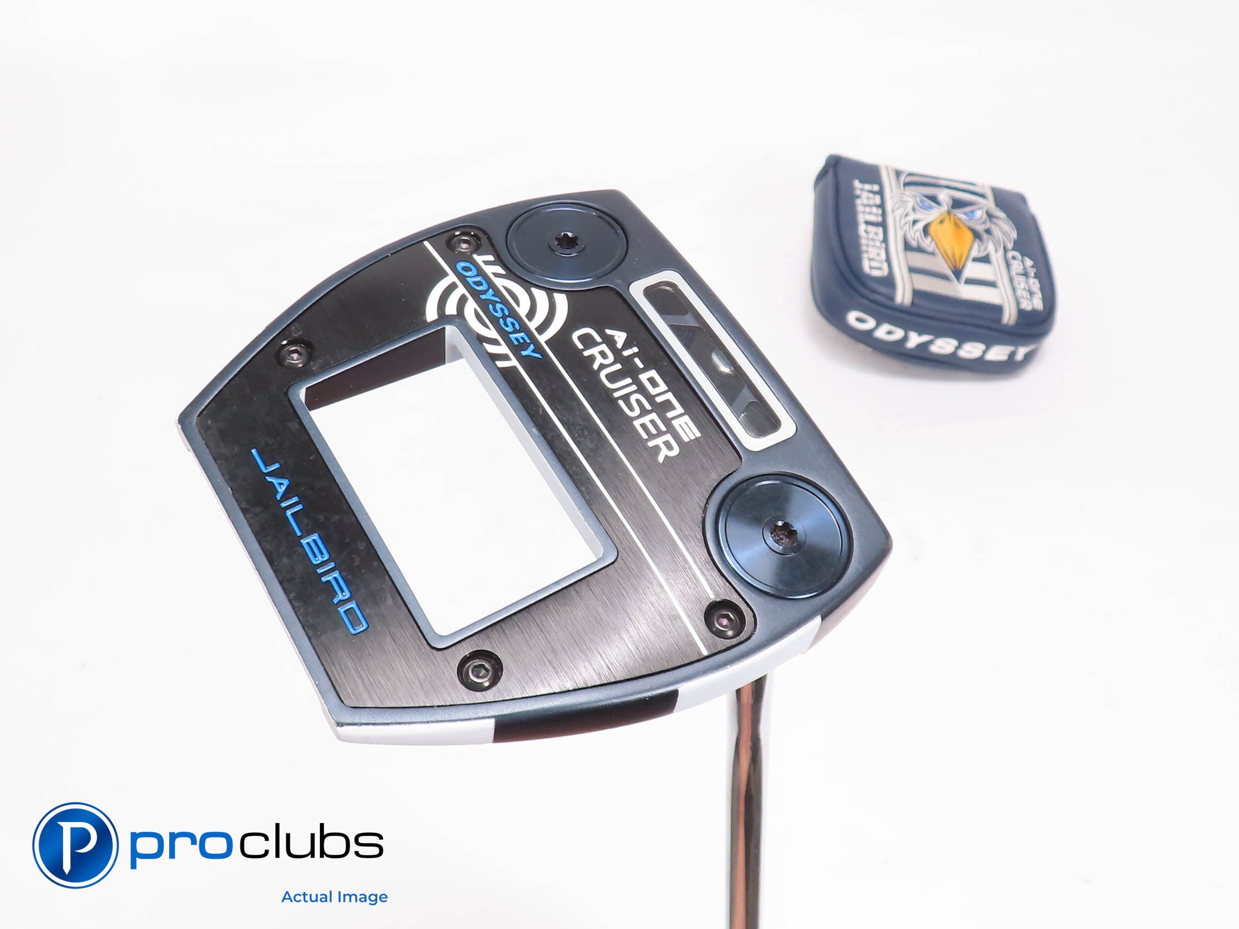 Nice Odyssey Ai-ONE JAILBIRD CRUISER Double Bend 38" PUTTER w/Headcover 453727