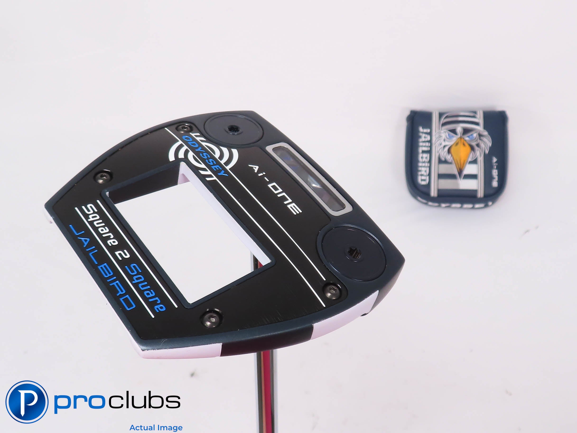Mint! Odyssey Ai-One Square 2 Square Jailbird 35" Putter w/ HC - 454596